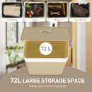 HOMCOM Laundry Hamper With Removable Washable Liner Bag