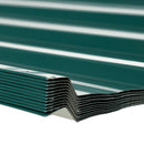Outsunny Pack of 12 Metal Roofing Sheets for Greenhouse and Shed, Green