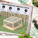 Outsunny Outdoor Raised Garden Bed with Cold Frame Greenhouse and Openable Top