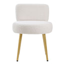 Livingandhome Cream Faux Fur Chair
