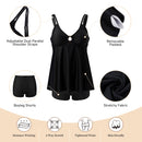 Two Piece Tankini Swimsuit With Double Shoulder Straps