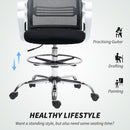 HOMCOM Draughtsman Chair, Mesh Ergonomic Drafting Chair