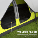 Outsunny 2 Room Camping Tent with Waterproof Rainfly & Screen Panels