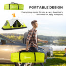 Outsunny 2 Room Camping Tent with Waterproof Rainfly & Screen Panels
