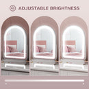 HOMCOM Vanity Mirror with Lights, 3 Colour, 360° Rotation, Touch Screen
