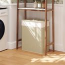 HOMCOM 100L Laundry Basket With Lid, Washing Basket For Bathroom