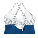 Wrap-Front V-Neck Tummy Control One-Piece Swimsuit
