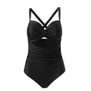 Womens Cut-Out Swimsuit with Cross Straps