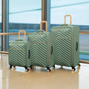 IT Luggage Plentitude II EVA Lightweight Suitcase - Cabin, Medium & Large Soft Shell Luggage - Matcha Green & Gold
