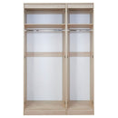 Wellington Ready Assembled Wardrobe with Triple Mirror  - Uniform Matt & Dusk Grey