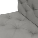 Outsunny 2 Seater Outdoor Seat Cushions And Back For Pallet, Light Grey