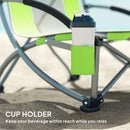 Outsunny Set Of 2 Folding Beach Chair, Camping Chair With Carry Bag