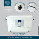 Lewis's Storage Box With Lid 15L