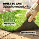 Outsunny 2pcs Artificial Grass Turf With Self-draining 1m X 4m Green
