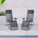 Silver & Stone Bali Valencia Reclining Sun Lounger - Black