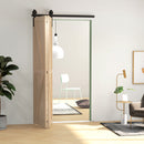 HOMCOM 4FT/122CM Bi-Folding Sliding Barn Door Hardware Kit Sliding Door Kit