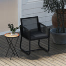 Outsunny Mosaic Garden Table, 35.5cm Folding Coffee Table, Orange