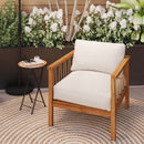 Outsunny Mosaic Garden Table, 35.5cm Folding Coffee Table, Orange