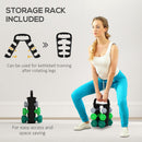 SPORTNOW Dumbbells Set with Carry Storage Rack, 2 x 1kg, 2 x 3kg, 2 x 5kg