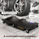 DURHAND Mechanic Vehicle Creeper Rolling Moulded Workshop Garage Assistance