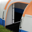 Outsunny 2-3 Man Camping Tunnel Tent with Bedroom and Living Room, Orange
