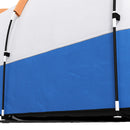 Outsunny 2-3 Man Camping Tunnel Tent with Bedroom and Living Room, Orange