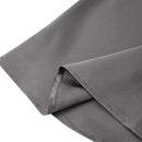 High-waisted A-Line Satin Skirt - Grey