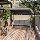 Outsunny Garden Swing 3 Seater-Grey