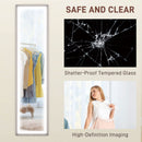 HOMCOM Dimming Full Length Mirror w/ Lights Standing Leaning Wall Mount