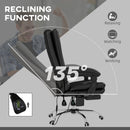 Vinsetto PU Leather Vibration Massage Office Chair With Heat, Black