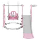 Livingandhome 3 in 1 Kids Swing and Slide Set Toddler Climber Playset