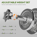 SPORTNOW 20kg 2-in-1 Adjustable Weights Dumbbells Set for Home Gym