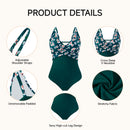 V-Neck One-Piece Swimsuit