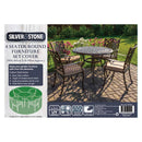 Silver & Stone Outdoor Furniture Cover for 4 Seater Round 205 x 89cm Green