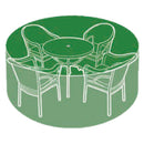Silver & Stone Outdoor Furniture Cover for 4 Seater Round 205 x 89cm Green