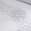 Leaf Trail Complete Bedding Set - Silver (Bed in a bag)