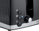 Russell Hobbs Honeycombe 4 Slice Toaster - Black