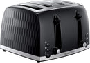 Russell Hobbs Honeycombe 4 Slice Toaster - Black