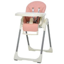 HOMCOM Babies Foldable PU Highchair Pink