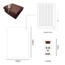Bauer Luxury Soft Touch Heated Throw - Brown