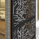 Outsunny Decorative Outdoor Divider Privacy Panel with Stand, Rhombus