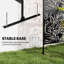 Outsunny Decorative Outdoor Divider Privacy Panel with Stand, Rhombus