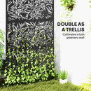Outsunny Decorative Outdoor Divider Privacy Panel with Stand, Rhombus