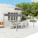 Outsunny Pergola Shade Cover Replacement Canopy for 4 x 3(m) Pergola