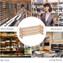 HOMCOM 36 Bottle Shelf Wine Rack Holder Standing Holds Storage Fir Wood Cellar