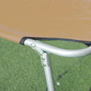 Outsunny Folding Chair Sun Lounger w/ Sunshade Garden Recliner Hammock