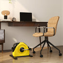 SPORTNOW Mini Exercise Bike, Under Desk Bike for Legs, Arms Workout, Yellow
