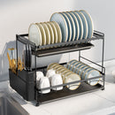 Livingandhome 2 Tier Dish Drying Rack With Drainboards