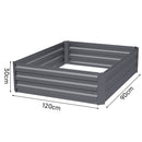 Livingandhome Galvanized Steel Square Raised Garden Bed Planter Box