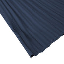 Casual High-Waisted A-Line Pleated Skirt - Blue
